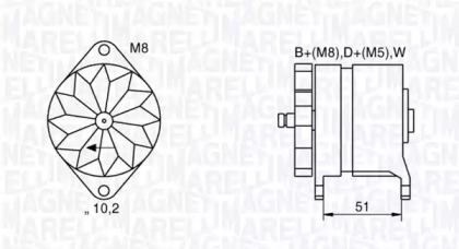 Генератор MAGNETI MARELLI 063534882060