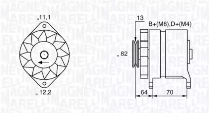 Генератор MAGNETI MARELLI 063534882530