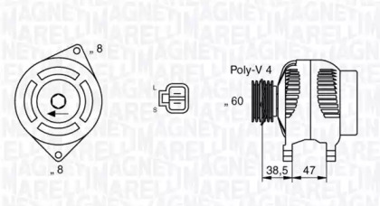 Генератор MAGNETI MARELLI 063532612010