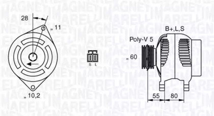 Генератор MAGNETI MARELLI 063532624010