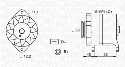 Генератор MAGNETI MARELLI 063321112010