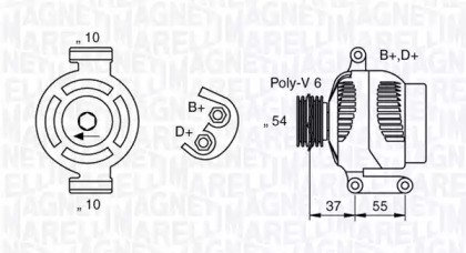 Генератор MAGNETI MARELLI 063377029010