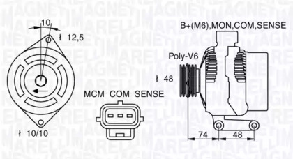 Генератор MAGNETI MARELLI 063377411010