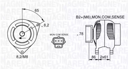 Генератор MAGNETI MARELLI 063377412010