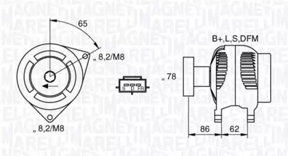 Генератор MAGNETI MARELLI 063731475010