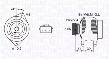 Генератор MAGNETI MARELLI 063377440010