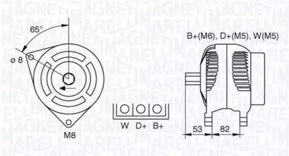 Генератор MAGNETI MARELLI 063377464010