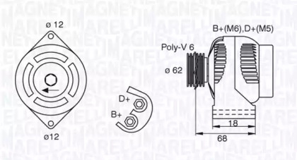 Генератор MAGNETI MARELLI 063377490010