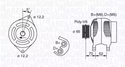 Генератор MAGNETI MARELLI 063321402010