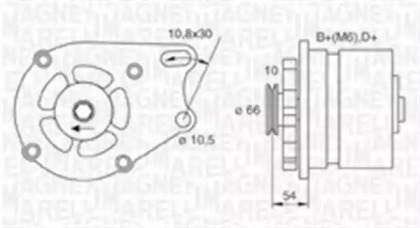 Генератор MAGNETI MARELLI 063730893010