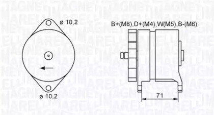 Генератор MAGNETI MARELLI 063731438010