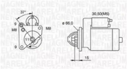 Стартер MAGNETI MARELLI 063720014010