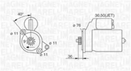 Стартер MAGNETI MARELLI 063720618010