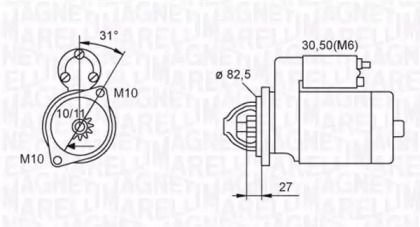 Стартер MAGNETI MARELLI 063720043010