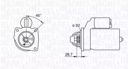 Стартер MAGNETI MARELLI 063227488010