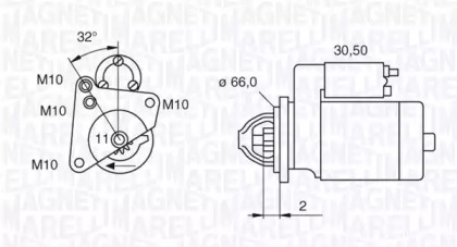 Стартер MAGNETI MARELLI 063521081800