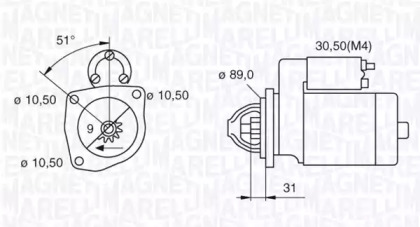 Стартер MAGNETI MARELLI 063522300060