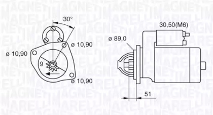 Стартер MAGNETI MARELLI 063523673030