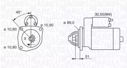 Стартер MAGNETI MARELLI 063523683010