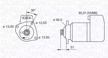 Стартер MAGNETI MARELLI 063524160520