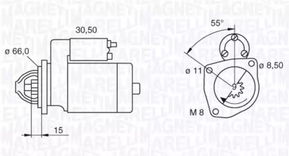 Стартер MAGNETI MARELLI 063521070970