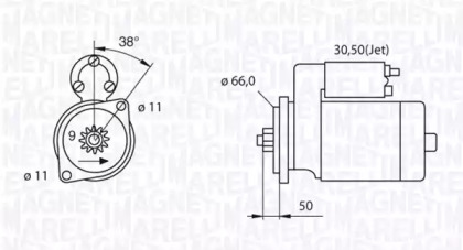 Стартер MAGNETI MARELLI 063521240220