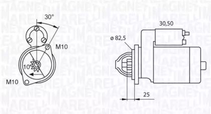 Стартер MAGNETI MARELLI 063522608010