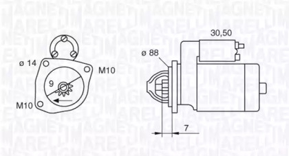 Стартер MAGNETI MARELLI 063522614010