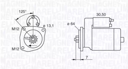 Стартер MAGNETI MARELLI 063522615010