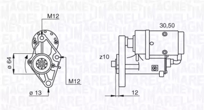 Стартер MAGNETI MARELLI 063522616010