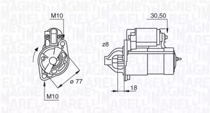 Стартер MAGNETI MARELLI 063522619010