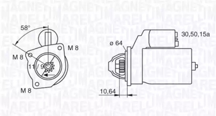 Стартер MAGNETI MARELLI 063223101010