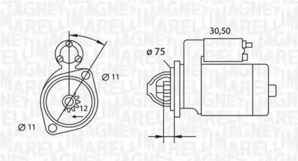 Стартер MAGNETI MARELLI 063523627010