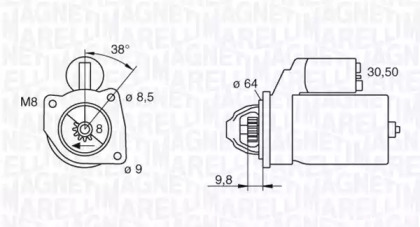 Стартер MAGNETI MARELLI 063102022010