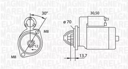 Стартер MAGNETI MARELLI 063191007010