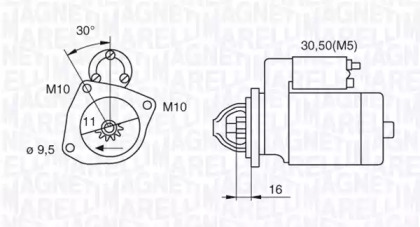 Стартер MAGNETI MARELLI 063280029010