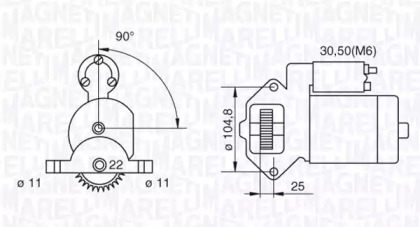 Стартер MAGNETI MARELLI 063280032010