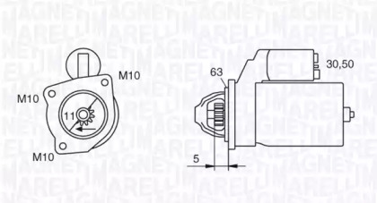 Стартер MAGNETI MARELLI 063721377010