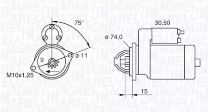 Стартер MAGNETI MARELLI 063280054010