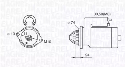 Стартер MAGNETI MARELLI 063280059010