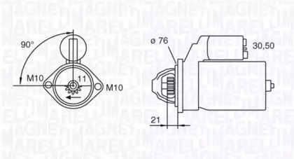 Стартер MAGNETI MARELLI 063720023010