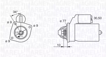 Стартер MAGNETI MARELLI 063113003010