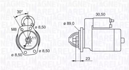 Стартер MAGNETI MARELLI 063207151010