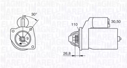 Стартер MAGNETI MARELLI 063207159010