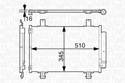 Конденсатор MAGNETI MARELLI 350203631000