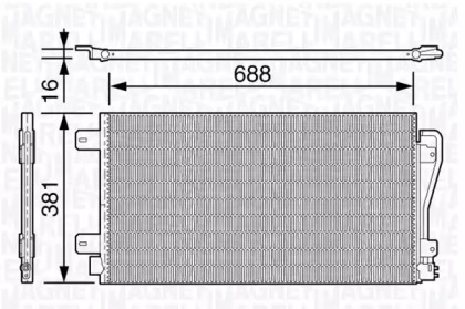 Конденсатор MAGNETI MARELLI 350203651000