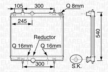 Теплообменник MAGNETI MARELLI 350213108800