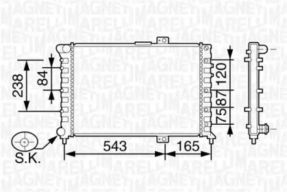 Теплообменник MAGNETI MARELLI 350213117500