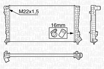 Теплообменник MAGNETI MARELLI 350213118500