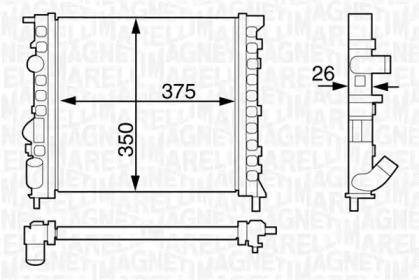 Теплообменник MAGNETI MARELLI 350213122100